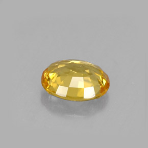 Sapphire Gemstone in 5.1 x 4.3 mm Size for Sale, Sapphire Stone in Yellow Golden Color