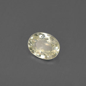 0.44 ct Yellow Sapphire Stone, Natural Sapphire in Oval Facet Shape for Sale