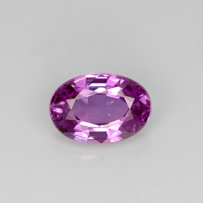 0.62 ct Violet Sapphire Gemstone, Sapphire Gem in Oval Facet Shape for Sale.