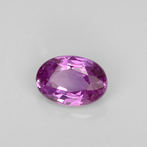 0.62 ct Violet Sapphire Stone, Natural Sapphire in Oval Facet Shape for Sale