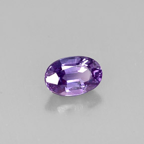 0.63 ct Violet Sapphire Stone, Natural Sapphire in Oval Facet Shape for Sale