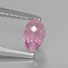 Sapphire Gemstone in 5.9 x 4.2 mm Size for Sale, Sapphire Stone in Purple Pink Color