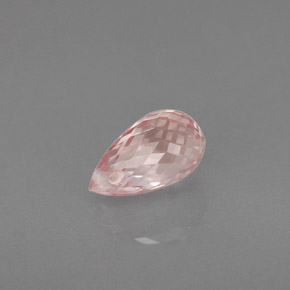 1.12 ct Orange Sapphire Gemstone, Sapphire Gem in Briolette with Hole Shape for Sale.