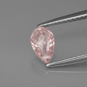 1.12 ct Orange Sapphire Stone, Natural Sapphire in Briolette with Hole Shape for Sale