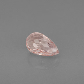 Sapphire Gemstone in 7.1 x 4.4 mm Size for Sale, Sapphire Stone in Pink Orange Color