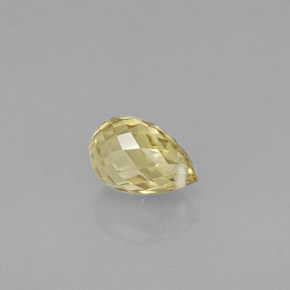 Sapphire Gemstone in 6.4 x 4.2 mm Size for Sale, Sapphire Stone in Yellow Color