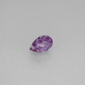 0.92 ct Violet Sapphire Gemstone, Sapphire Gem in Briolette with Hole Shape for Sale.