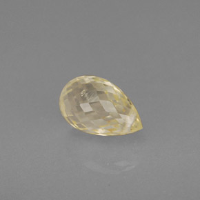 Sapphire Gemstone in 7.4 x 4.5 mm Size for Sale, Sapphire Stone in Yellow Golden Color