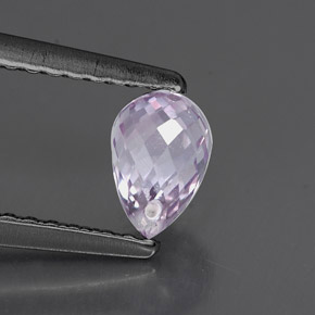 0.85 ct Violet Sapphire Stone, Natural Sapphire in Briolette with Hole Shape for Sale