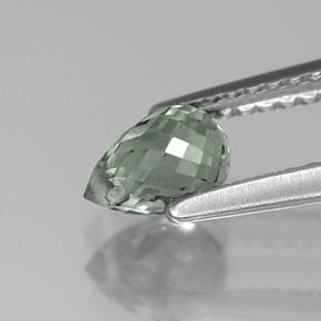 Sapphire Gemstone in 6.1 x 4.2 mm Size for Sale, Sapphire Stone in Green Color
