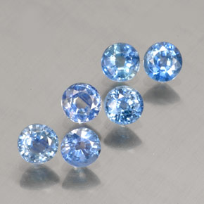1.18 ct Blue Sapphire Stone, Natural Sapphire in Round Facet Shape for Sale