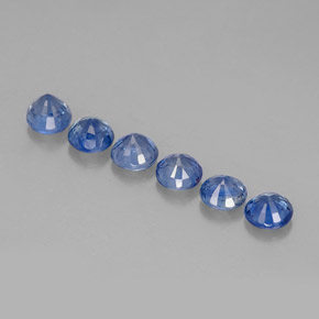 Sapphire Gemstone in 3.5 mm (calibrated) Size for Sale, Sapphire Stone in Cornflower Blue Color