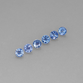 1.40 ct Blue Sapphire Gemstone, Sapphire Gem in Round Facet Shape for Sale.