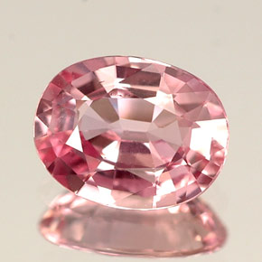 1.05 ct Pink Sapphire Gemstone, Sapphire Gem in Oval Facet Shape for Sale.