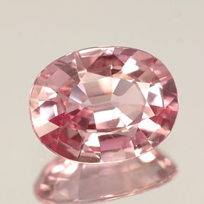 1.05 ct Pink Sapphire Stone, Natural Sapphire in Oval Facet Shape for Sale