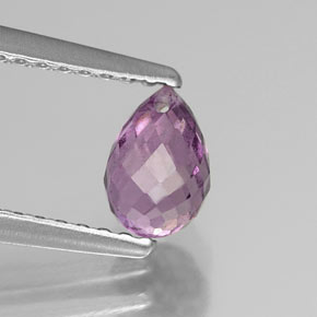 0.95 ct Violet Sapphire Stone, Natural Sapphire in Briolette with Hole Shape for Sale
