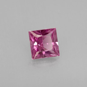 0.51 ct Violet Sapphire Stone, Natural Sapphire in Princess-Cut Shape for Sale
