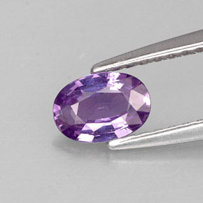 0.50 ct Violet Sapphire Gemstone, Sapphire Gem in Oval Facet Shape for Sale.