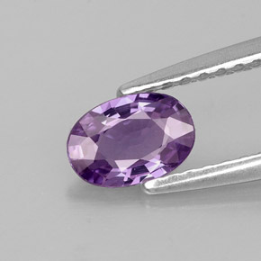 0.52 ct Violet Sapphire Gemstone, Sapphire Gem in Oval Facet Shape for Sale.