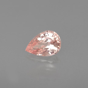 0.51 ct Pink Sapphire Stone, Natural Sapphire in Pear Facet Shape for Sale