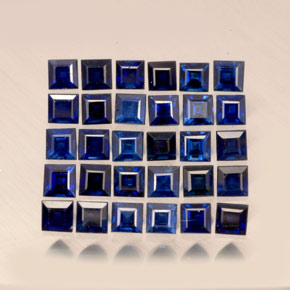 1.86 ct Blue Sapphire Gemstone, Sapphire Gem in Square Facet Shape for Sale.