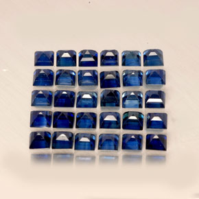 Sapphire Gemstone in 2 x 2 mm Size for Sale, Sapphire Stone in Deep Blue Color