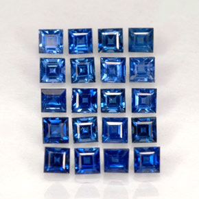 1.15 ct Blue Sapphire Gemstone, Sapphire Gem in Square Facet Shape for Sale.
