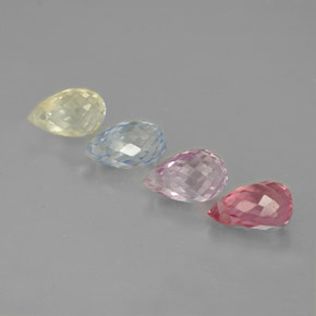 Sapphire Gemstone in 5.5 x 3.5 mm Size for Sale, Sapphire Stone in Multicolor Color