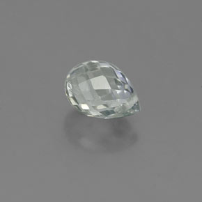 0.92 ct Green Sapphire Stone, Natural Sapphire in Briolette with Hole Shape for Sale