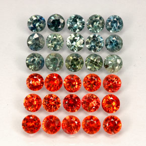 3.69 ct Multicolor Sapphire Gemstone, Sapphire Gem in Diamond-Cut Shape for Sale.