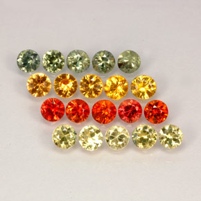 2.40 ct Multicolor Sapphire Gemstone, Sapphire Gem in Diamond-Cut Shape for Sale.