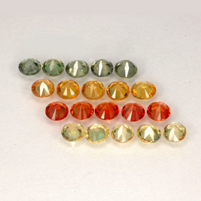 Sapphire Gemstone in 3 mm (calibrated) Size for Sale, Sapphire Stone in Multicolor Color