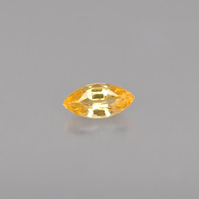 0.33 ct Orange Sapphire Gemstone, Sapphire Gem in Marquise Facet Shape for Sale.