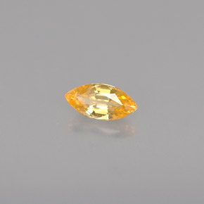 0.33 ct Orange Sapphire Stone, Natural Sapphire in Marquise Facet Shape for Sale