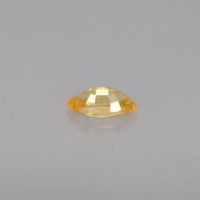 Sapphire Gemstone in 6 x 3 mm (calibrated) Size for Sale, Sapphire Stone in Yellow Orange Color