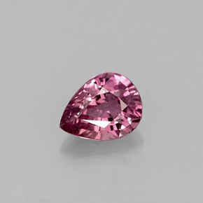 0.58 ct Pink Sapphire Gemstone, Sapphire Gem in Pear Facet Shape for Sale.