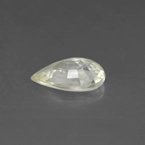 Sapphire Gemstone in 7.5 x 5.1 mm Size for Sale, Sapphire Stone in Light Yellow Color