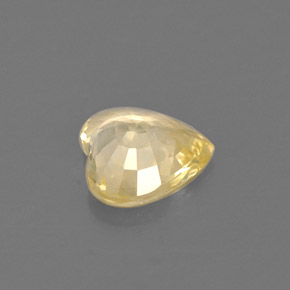 Sapphire Gemstone in 5.6 x 5.5 mm Size for Sale, Sapphire Stone in Light Yellow Color