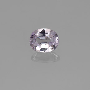0.42 ct White Sapphire Gemstone, Sapphire Gem in Oval Facet Shape for Sale.