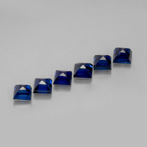 Sapphire Gemstone in 3.1 x 3.1 mm Size for Sale, Sapphire Stone in Deep Blue Color