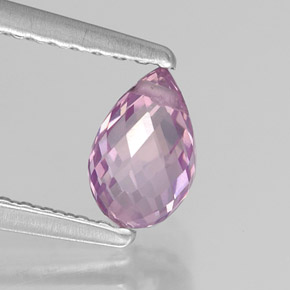 0.78 ct Pink Sapphire Gemstone, Sapphire Gem in Briolette with Hole Shape for Sale.
