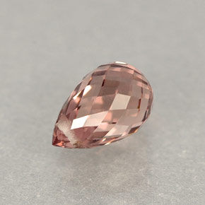 0.90 ct Pink Sapphire Gemstone, Sapphire Gem in Briolette with Hole Shape for Sale.