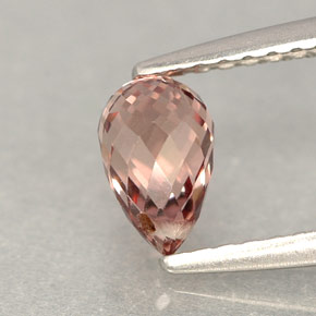 0.90 ct Pink Sapphire Stone, Natural Sapphire in Briolette with Hole Shape for Sale