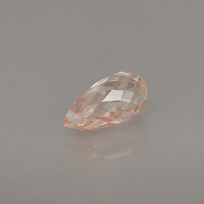 0.89 ct Yellow Sapphire Stone, Natural Sapphire in Briolette with Hole Shape for Sale