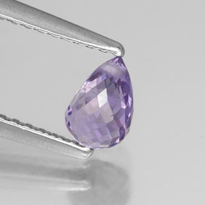 0.81 ct Violet Sapphire Stone, Natural Sapphire in Briolette with Hole Shape for Sale