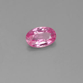 0.54 ct Pink Sapphire Stone, Natural Sapphire in Oval Facet Shape for Sale