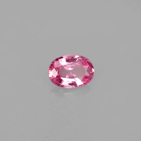0.47 ct Pink Sapphire Stone, Natural Sapphire in Oval Facet Shape for Sale