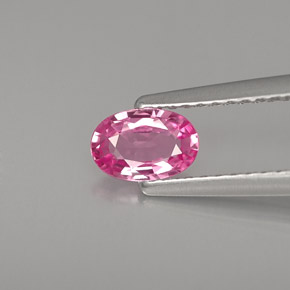 0.51 ct Pink Sapphire Gemstone, Sapphire Gem in Oval Facet Shape for Sale.