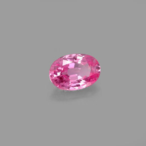 0.49 ct Pink Sapphire Stone, Natural Sapphire in Oval Facet Shape for Sale
