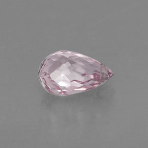 0.69 ct Pink Sapphire Gemstone, Sapphire Gem in Briolette with Hole Shape for Sale.